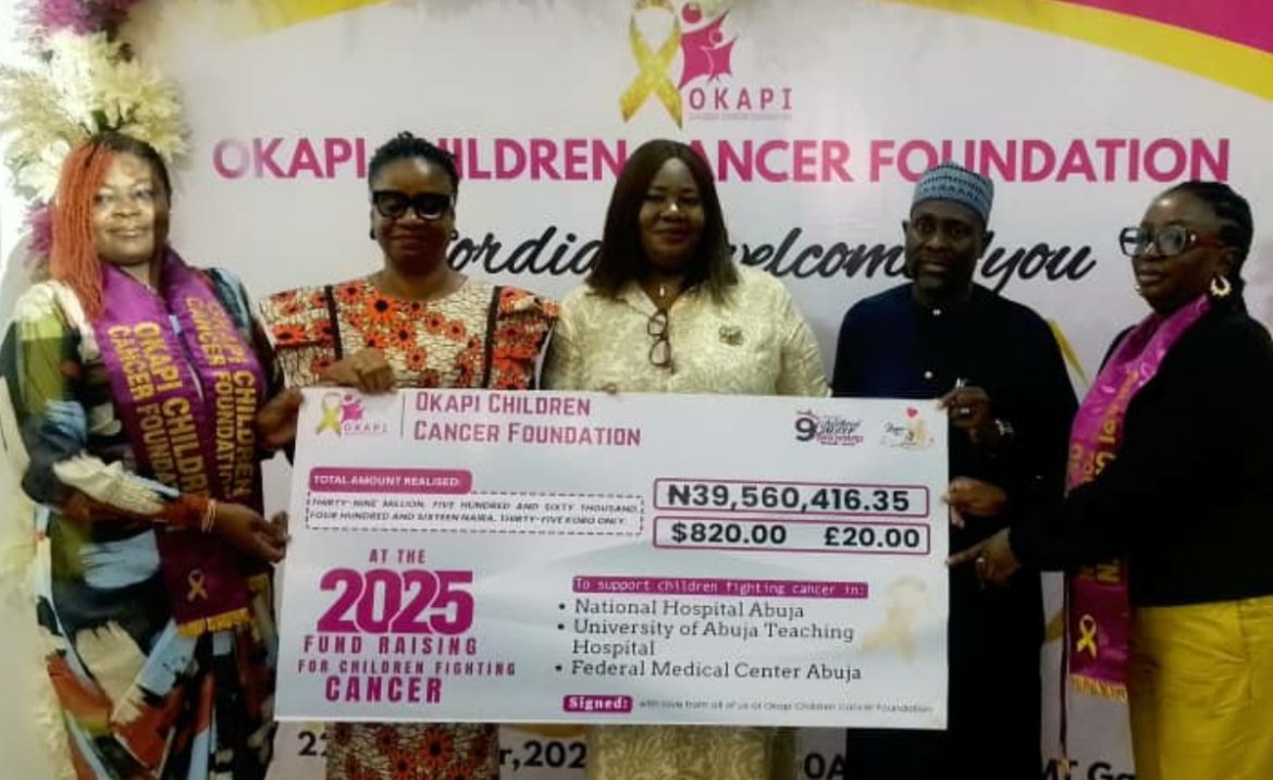 OkapiCCF donates over N39m to FCT hospitals for children battling cancer