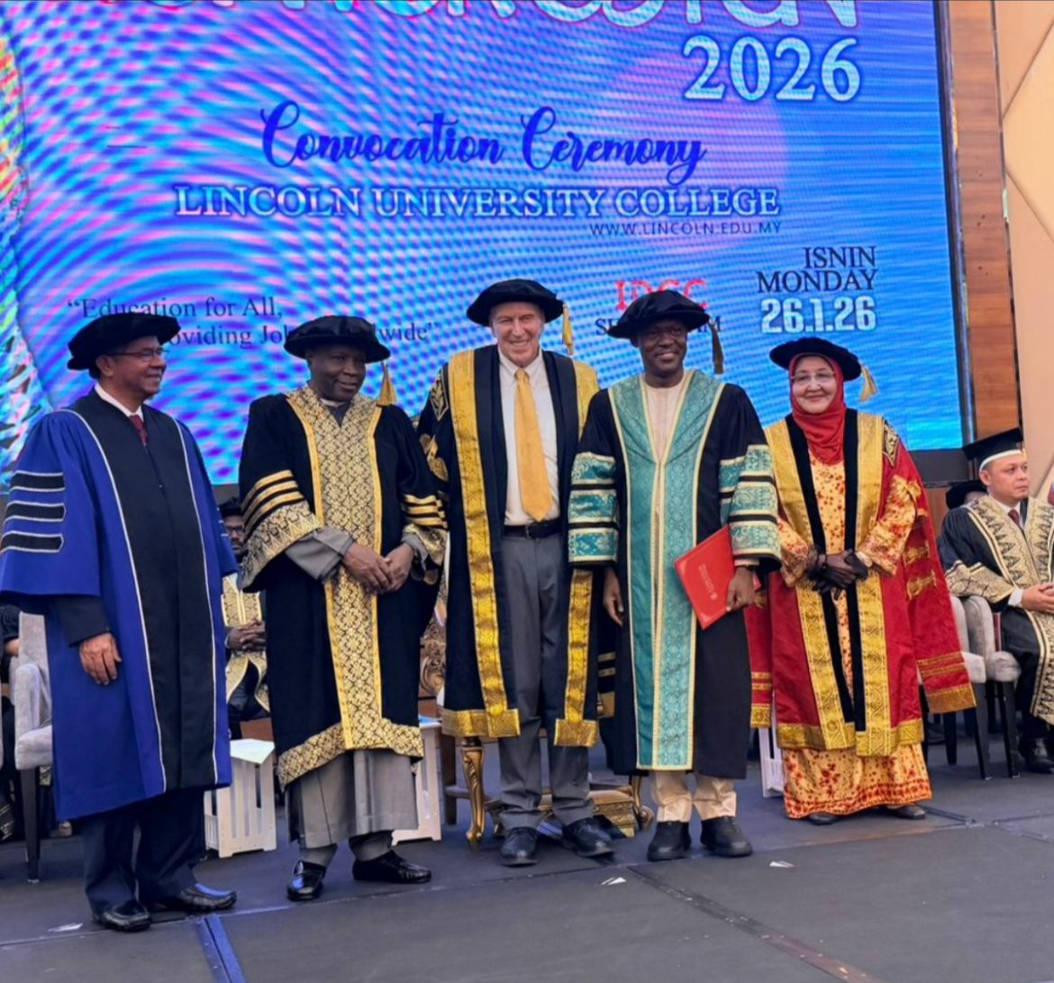 Maiyaki bags honorary PhD from Lincoln University Malaysia