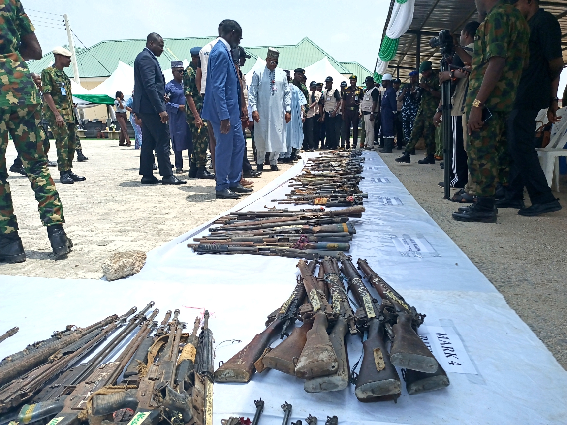Nigeria strengthens security drive, destroys 2,800 illicit weapons