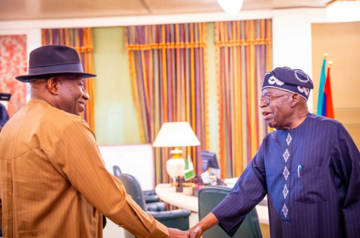 Former  President Jonathan visits Tinubu