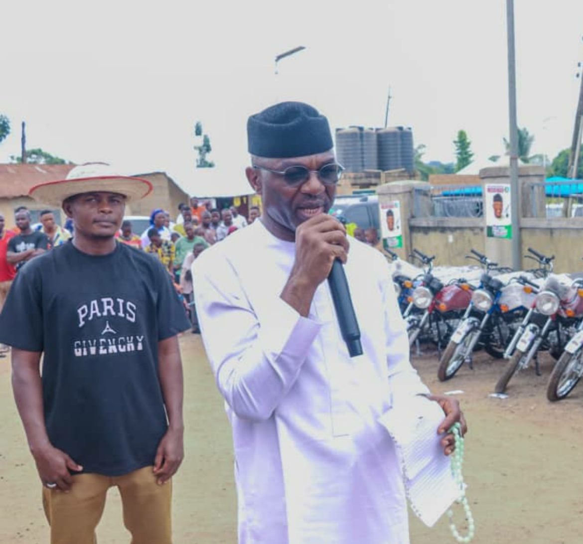 Nasarawa APC Lawmaker Hon. Ogazi distributes 20 motorcycles to constituents