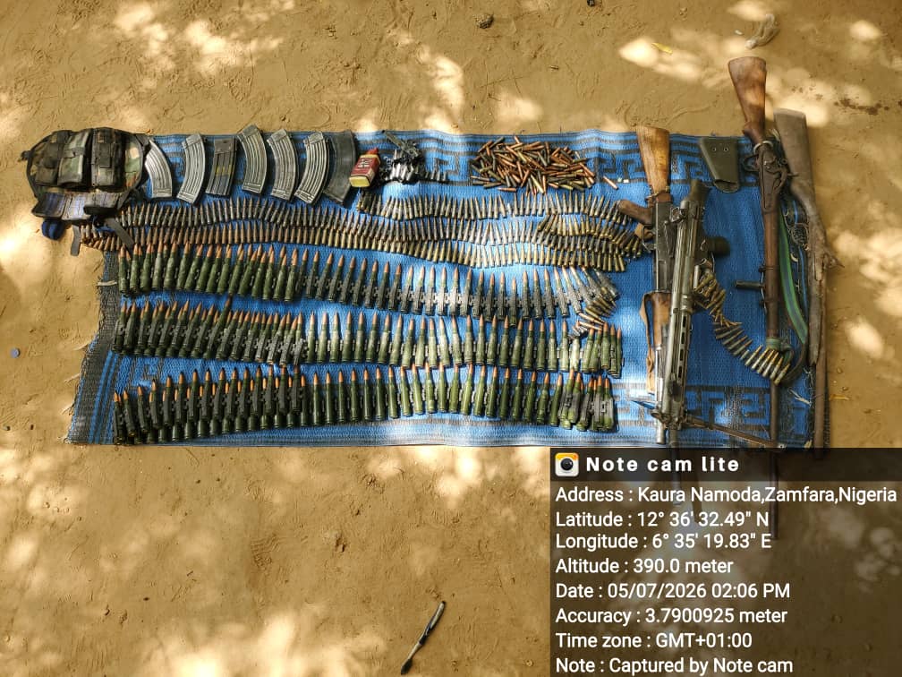 Army kills 3 terrorists, recovers weapons in Zamfara