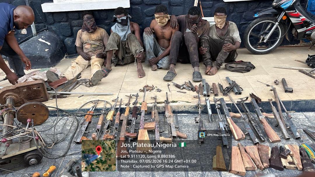 Troops arrest 5 illegal arms fabricators in Plateau