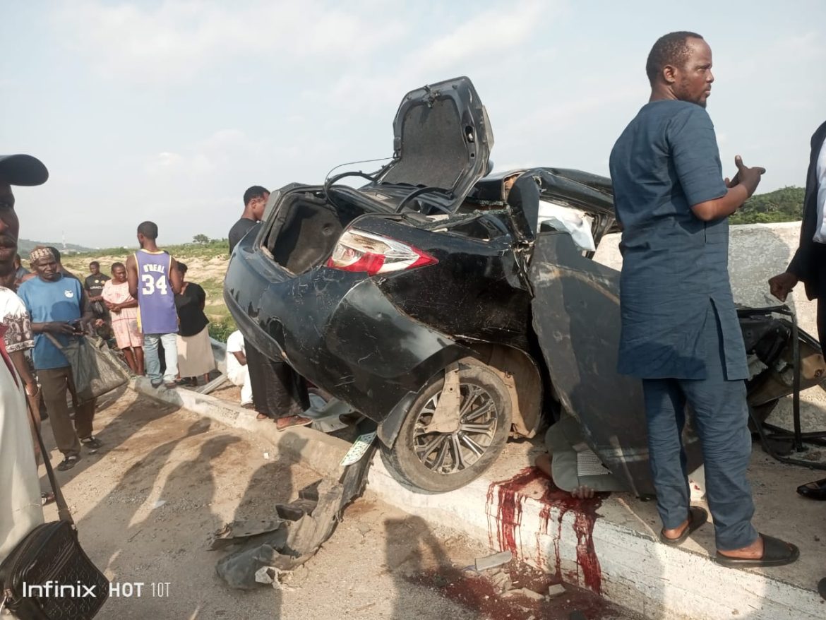 3 youngstars die, one fatally injured as vehicle rams into bridge in Abuja