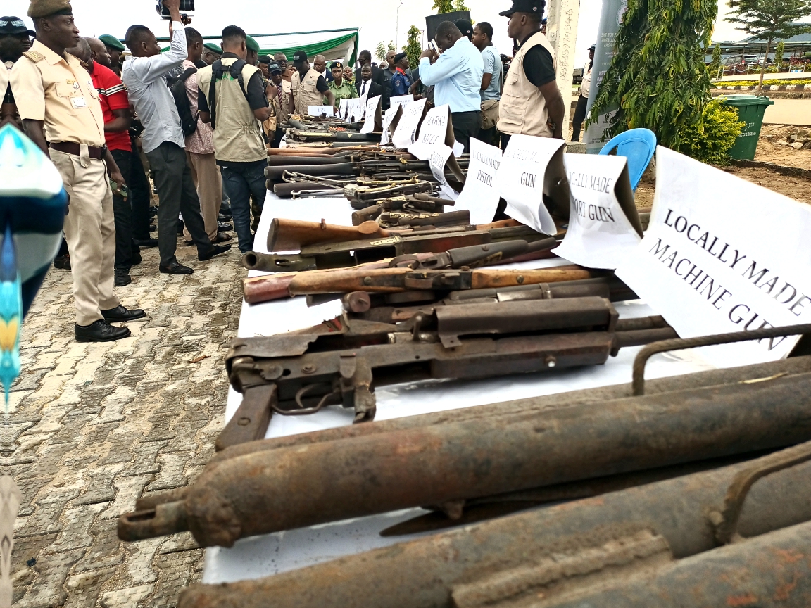 FG destroys 2,819 illicit arms, vows tougher action against traffickers