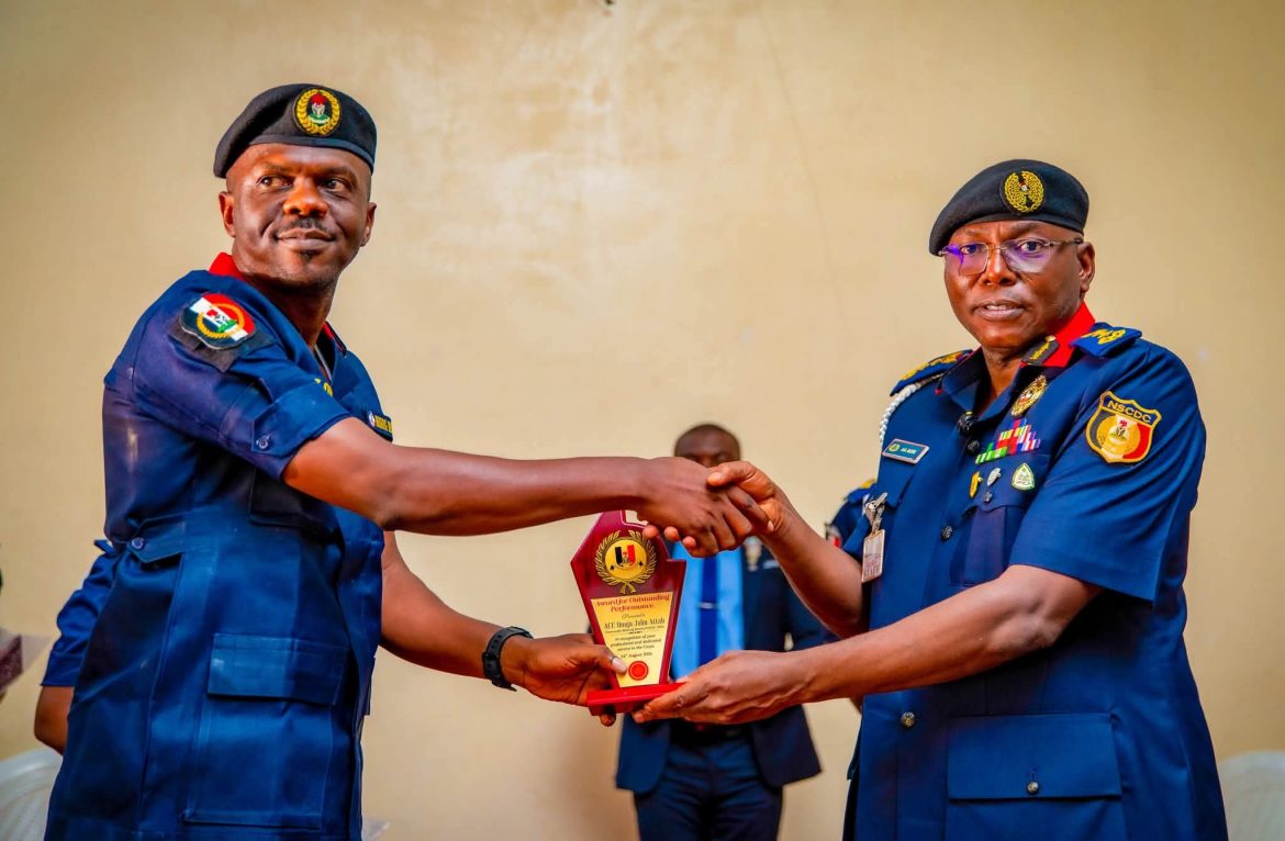 NSCDC Mining Marshals Commander gets meritorious award for outstanding service
