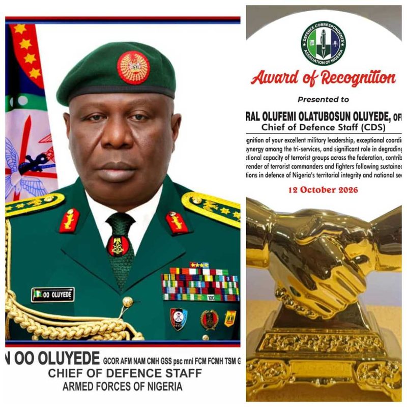 Why Defence Journalists Honoured CDS Oluyede at DECAN Conference